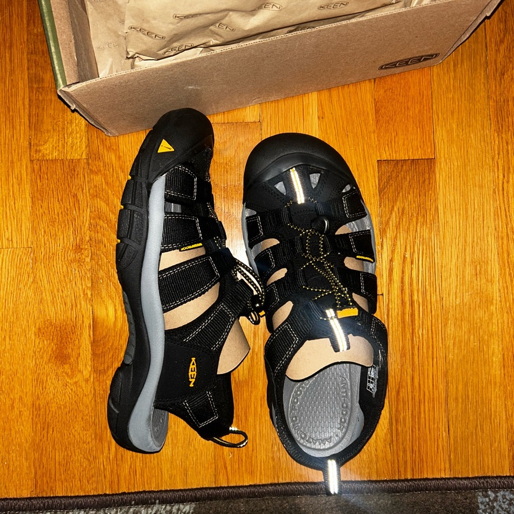 Keen Black and Yellow Outdoor Sandals
